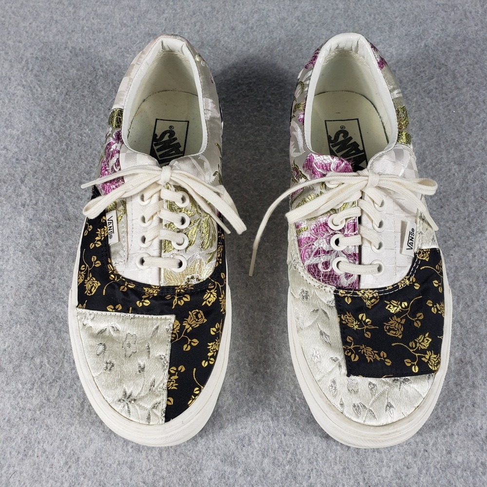 Vans Era‎ Patchwork Floral Silk Brocade Sneakers Women 8 Cottagecore Multi Shoes